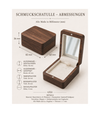 Premium Holz-Schmuckbox – Geschenkverpackung mit Gravur, Ringbox oder Kettenbox, personalisierte Schmuckbox