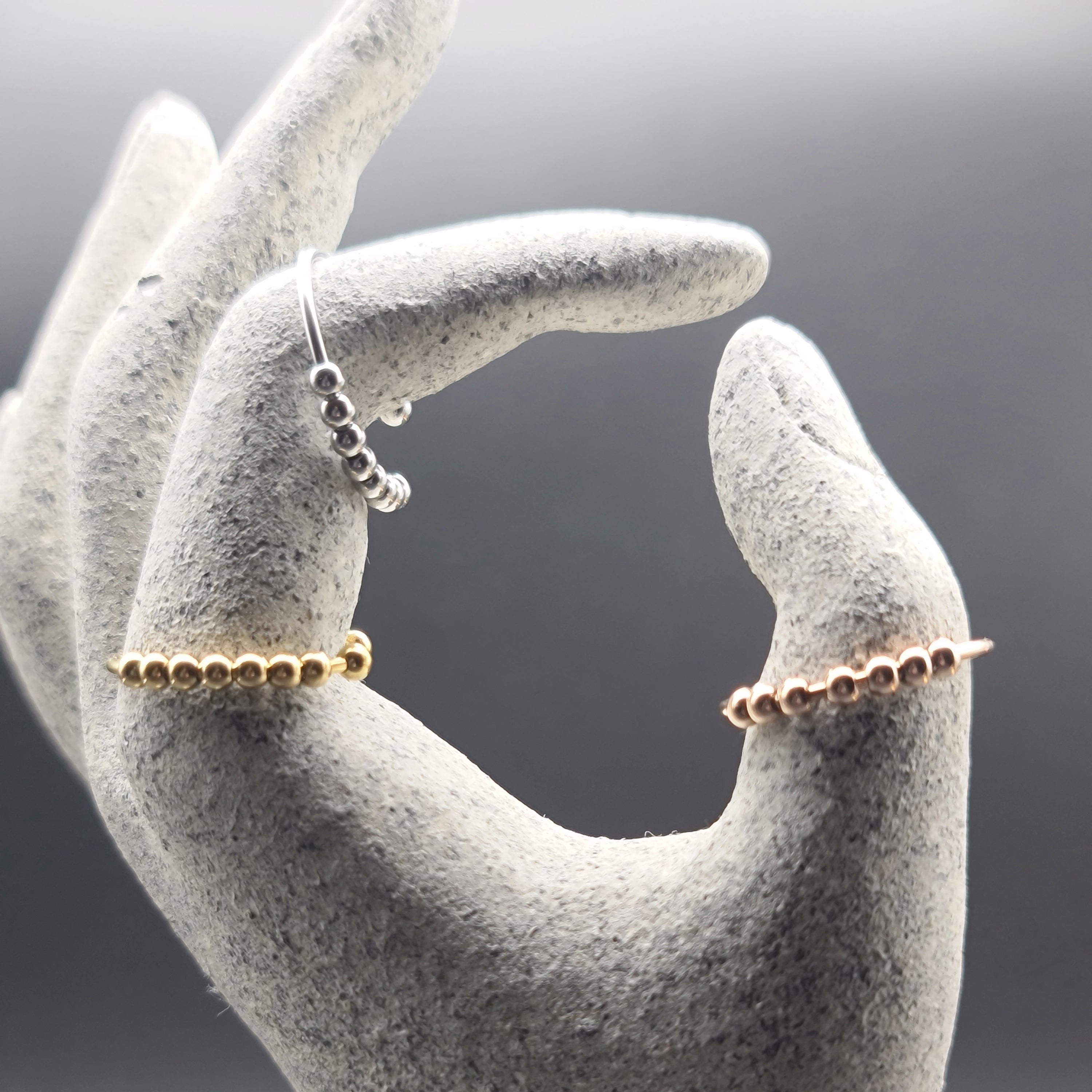 Prüfungsruhe Set – Fidget Ring & Mini-Wunsch im Glas