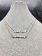 Zierliche Mama Halskette • in Sterling Silber, Gold & Roségold • Perfektes Geschenk für deine Mama • JoJos Presents