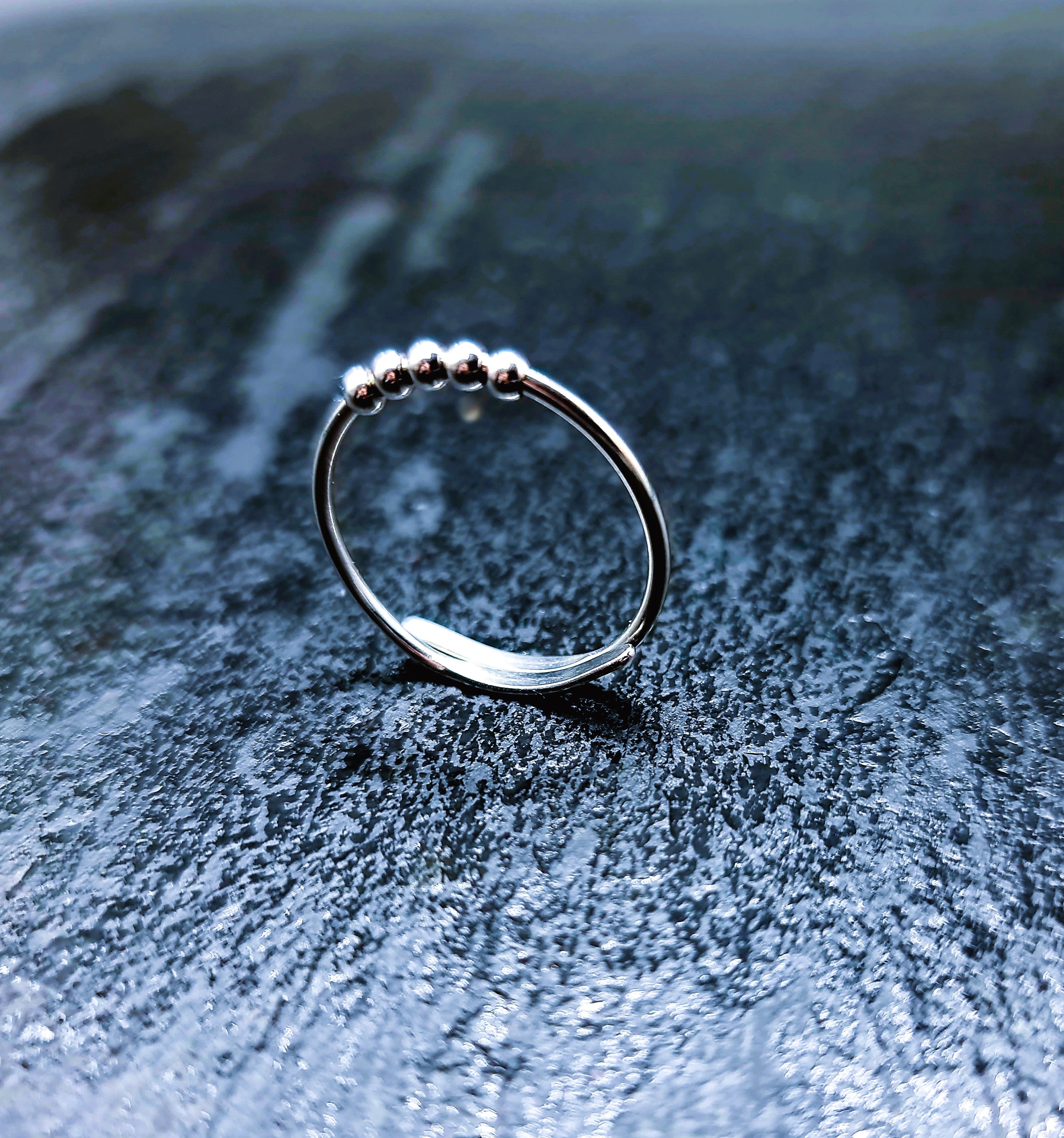 Anti-Stress-Ring "ATLAS" für Männer • Verstellbarer Spinner Ring • Geschenk zum Vatertag, Schulabschluss & Jobstart • Herren Anxiety Ring