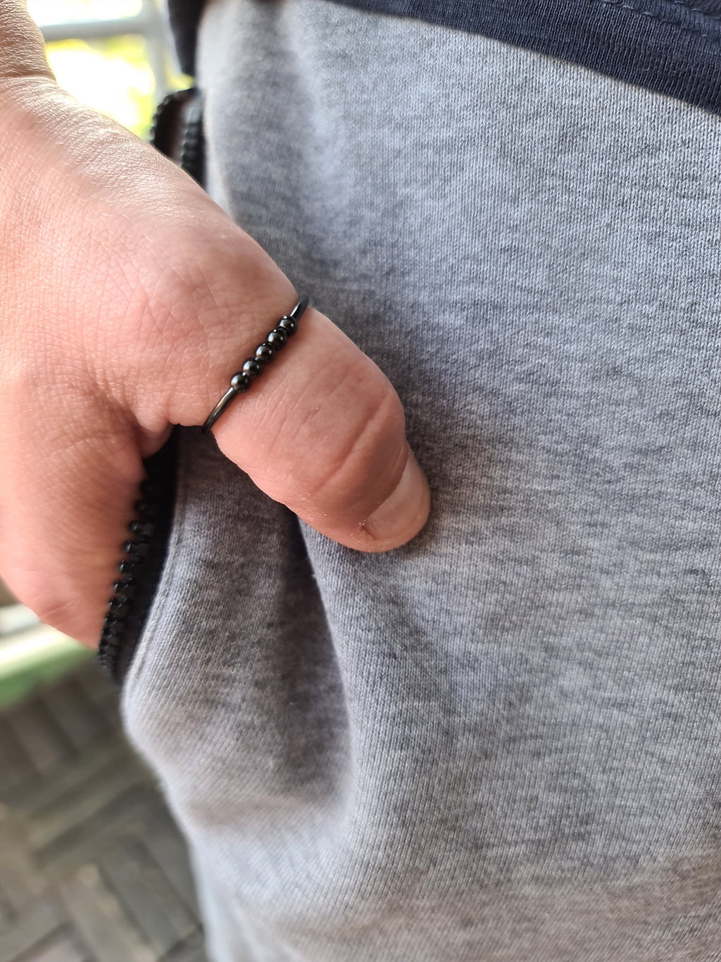 Bague anti-stress "ATLAS" pour hommes • Bague tournante ajustable • Cadeau pour la fête des pères, la remise des diplômes et le début de carrière • Bague anti-anxiété pour hommes