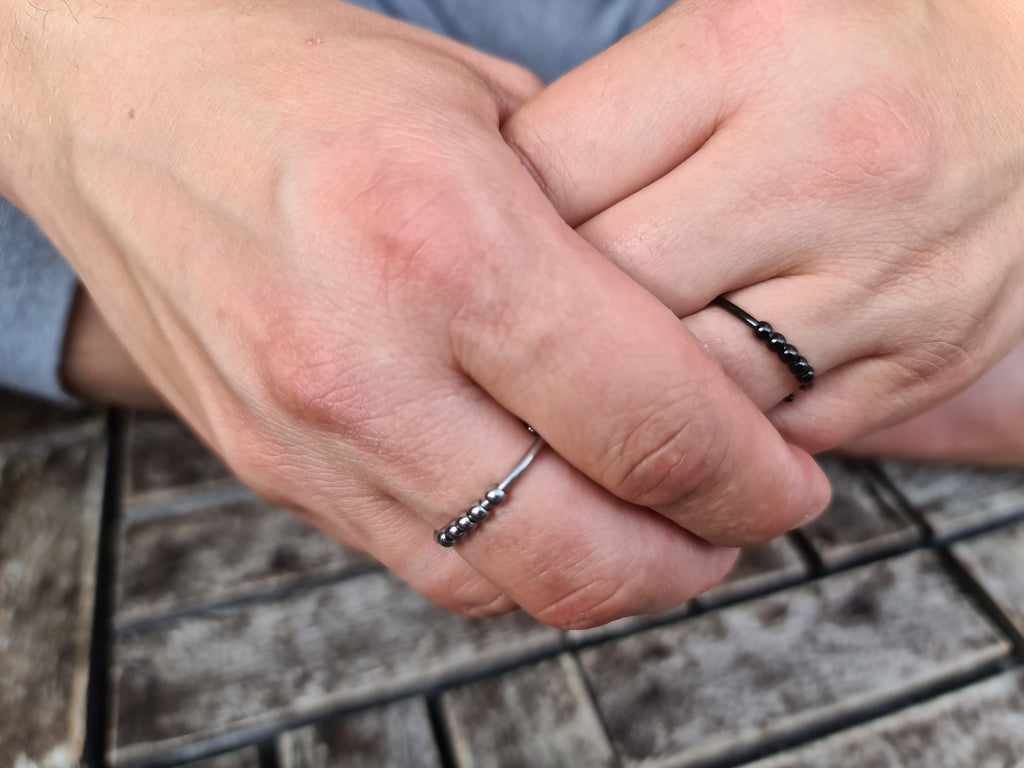 Bague anti-stress "ATLAS" pour hommes • Bague tournante ajustable • Cadeau pour la fête des pères, la remise des diplômes et le début de carrière • Bague anti-anxiété pour hommes