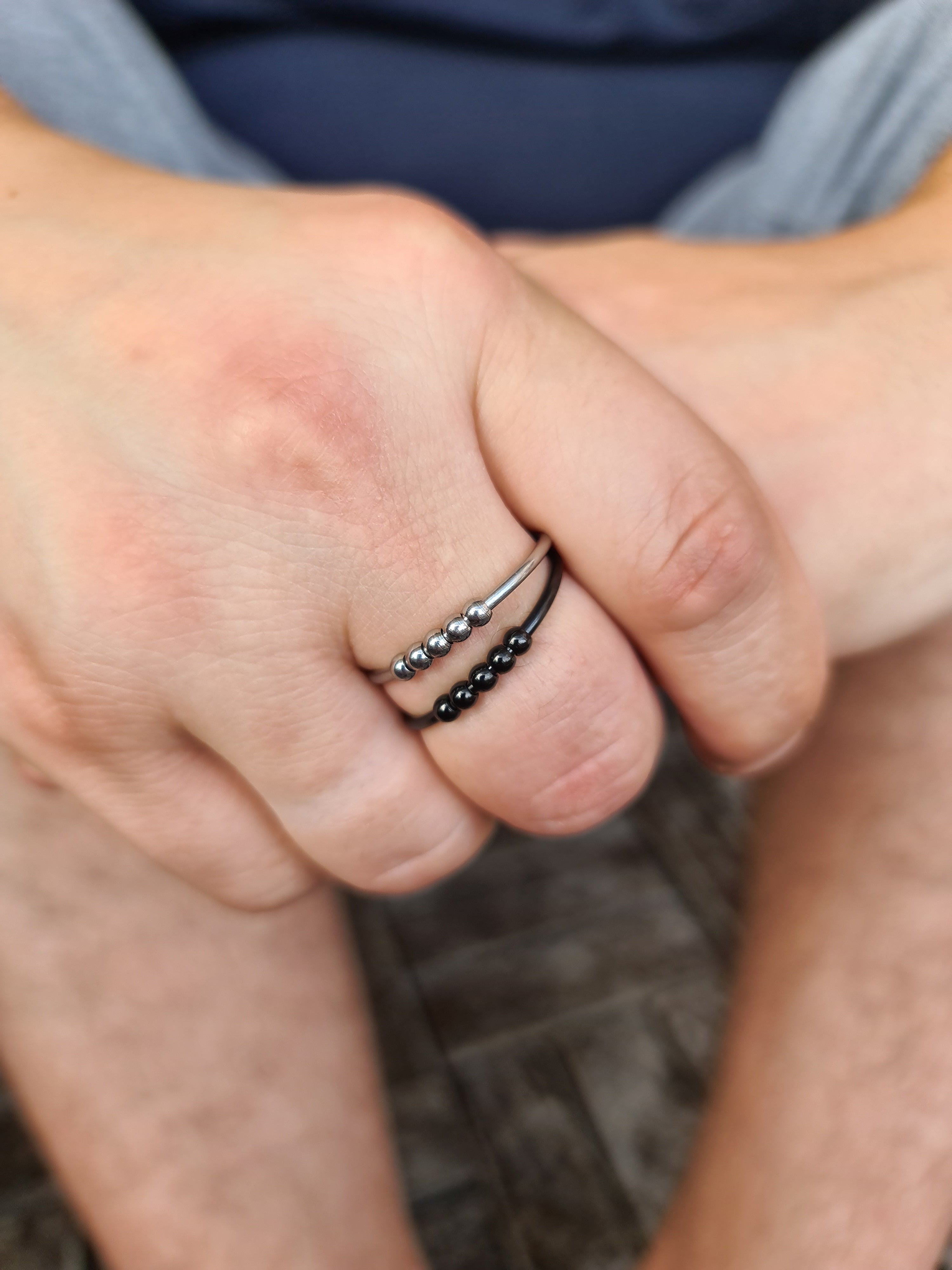 Anti-Stress-Ring "ATLAS" für Männer • Verstellbarer Spinner Ring • Geschenk zum Vatertag, Schulabschluss & Jobstart • Herren Anxiety Ring