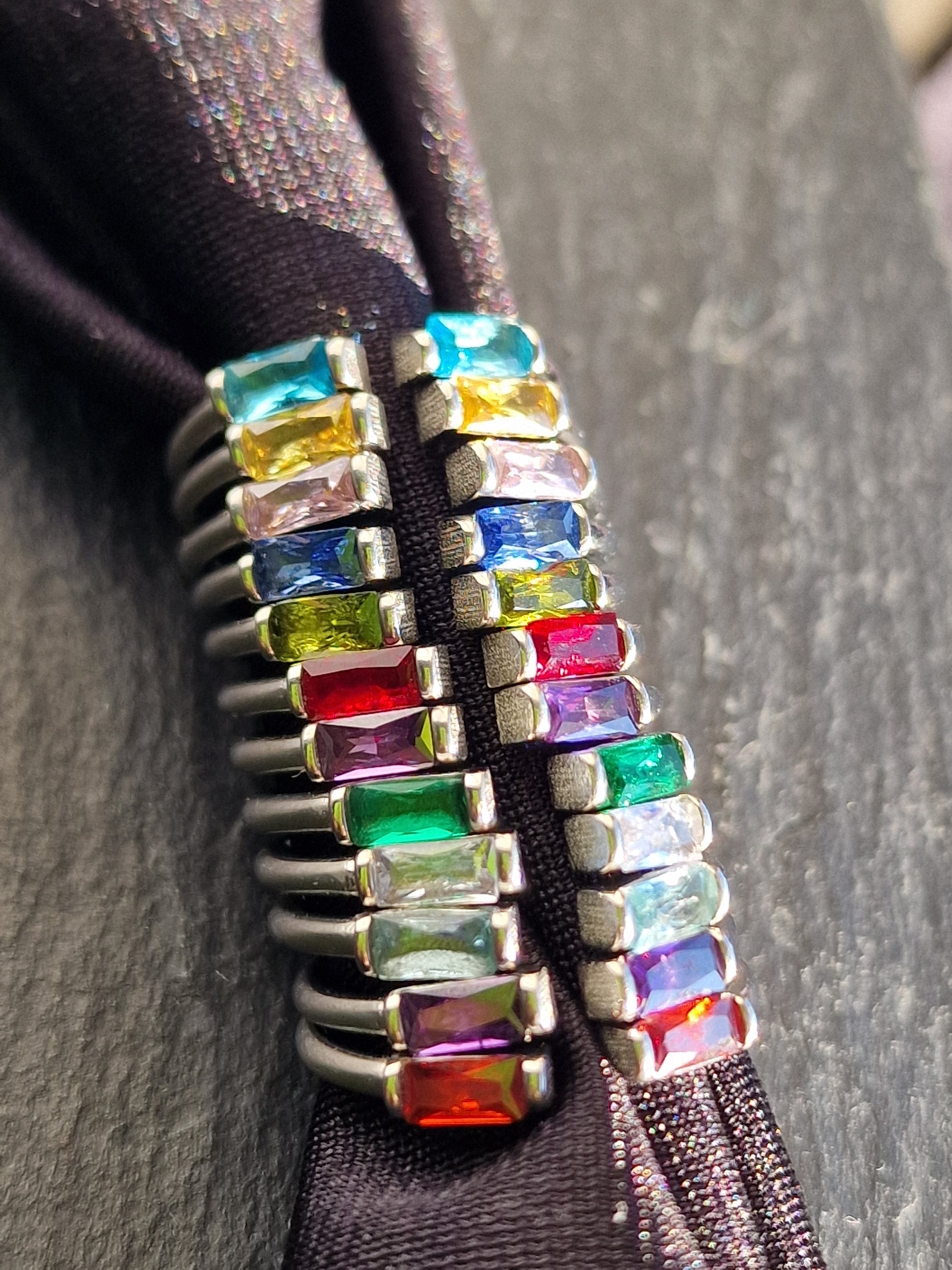 Duo Baguette Geburtsstein Ring • Edelstein Ring • Minimalistischer Stapelring • Schmuck Geschenk • Geburtsstein • JoJos Presents