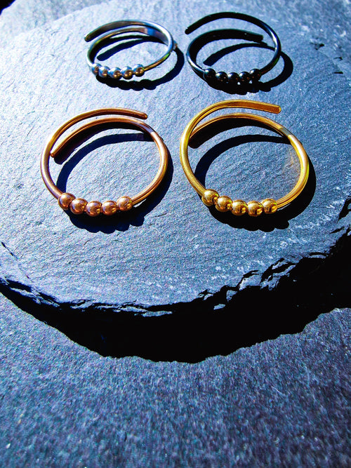 Anti-Stress-Ring "ATLAS" für Männer • Verstellbarer Spinner Ring • Geschenk zum Vatertag, Schulabschluss & Jobstart • Herren Anxiety Ring