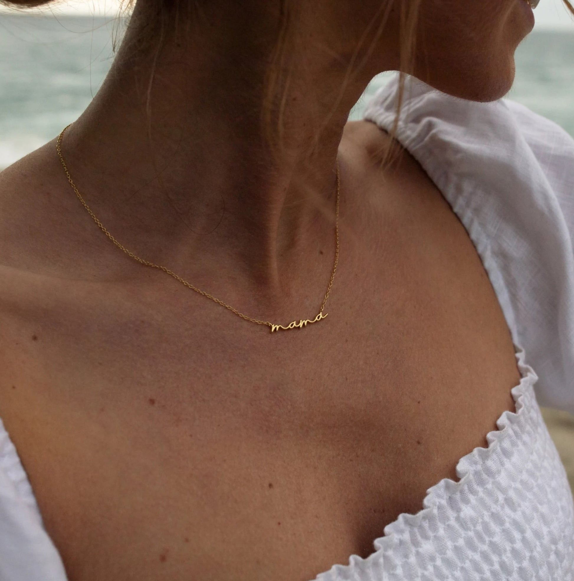 Zierliche Mama Halskette • in Sterling Silber, Gold & Roségold • Muttertagsgeschenk • Perfektes Geschenk für deine Mama • JoJos Presents