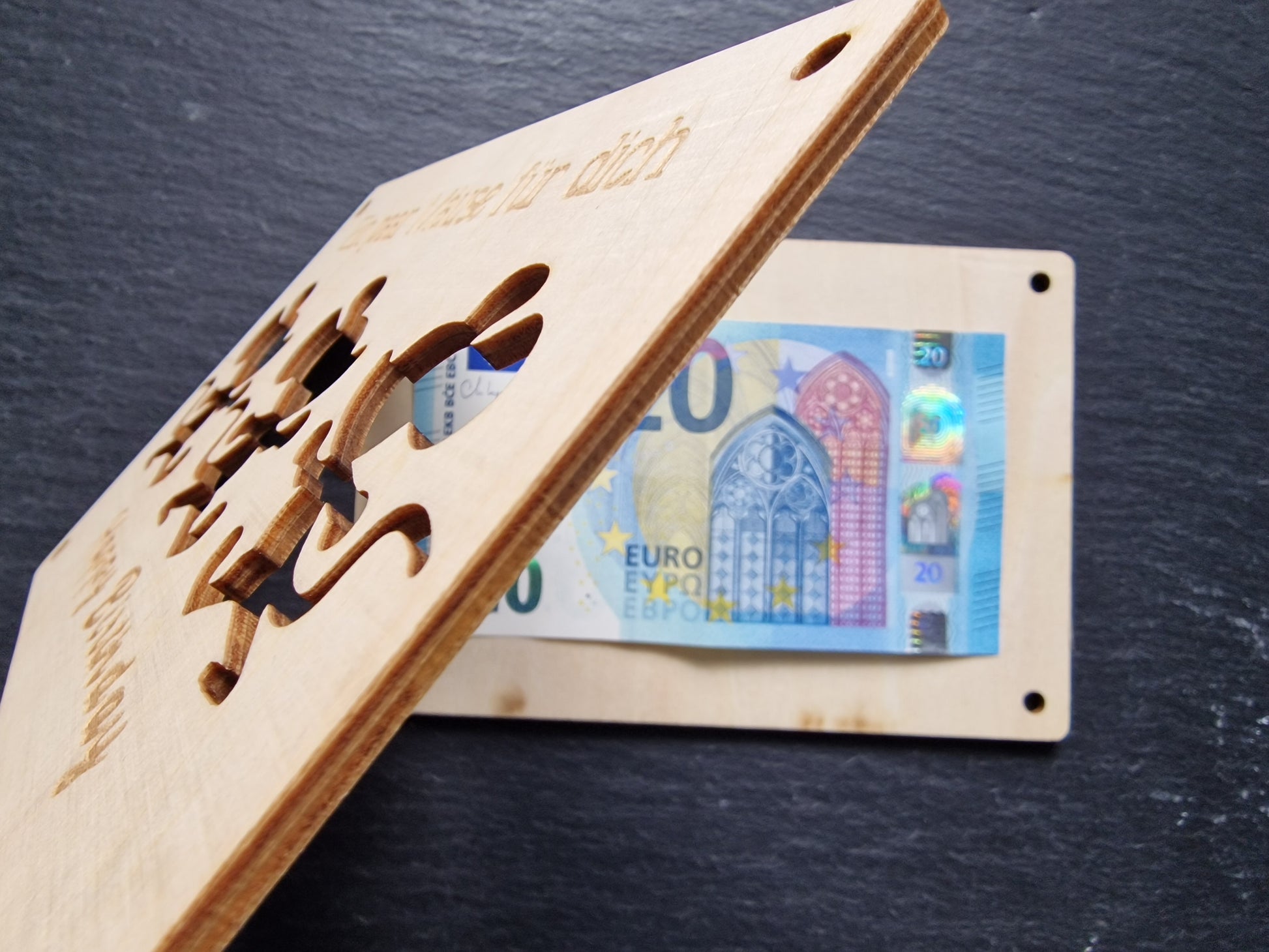 Geldgeschenk Holzschild MÄUSE I Wunscherfüller l Geburtstag | Happy Birthday l Geschenkkarte Holz Geschenkverpackung