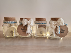 Wish in a Bottle with Real Dandelion | Gift for Girlfriend, Mom, Colleague, Teacher | Wish Granter | Opt. with Fairy Lights | Farewell
