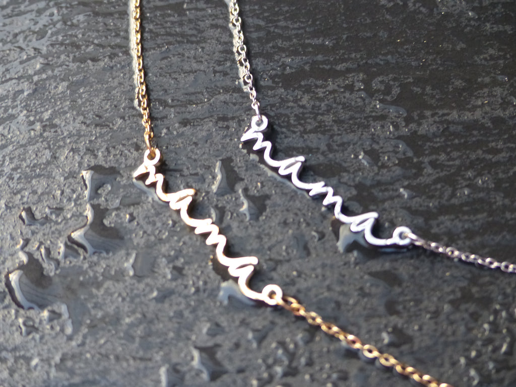 Zierliche Mama Halskette • in Sterling Silber, Gold & Roségold • Perfektes Geschenk für deine Mama • JoJos Presents