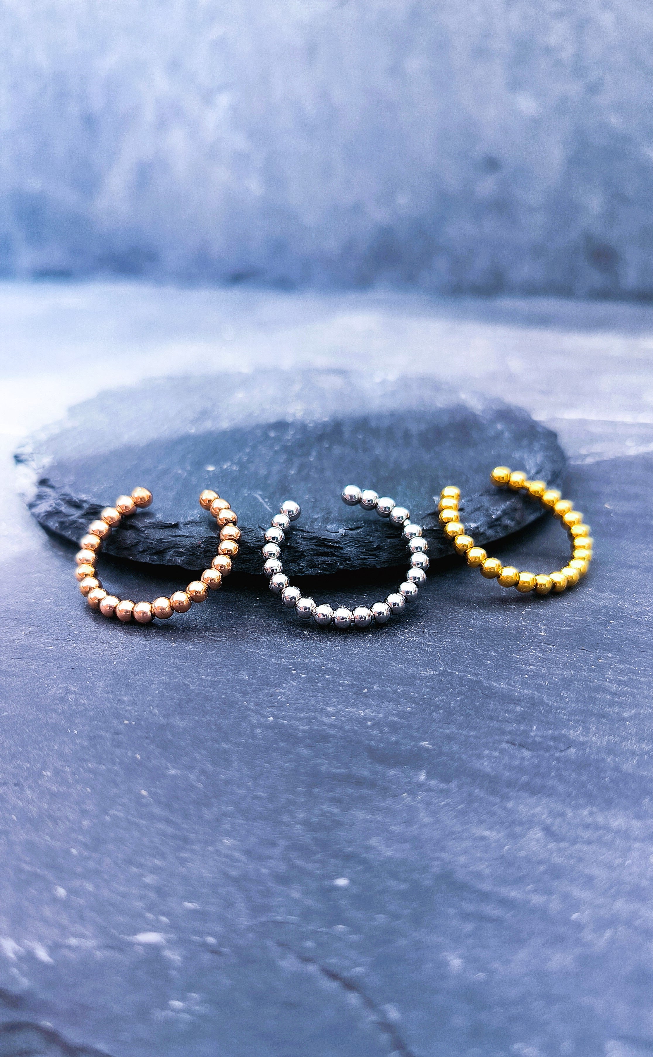 Anti Stress Ring zum Drehen – Fidget Ring mit drehbaren Kugeln, verstellbar anpassbar, Geschenk bei Unruhe zum Muttertag I Flow