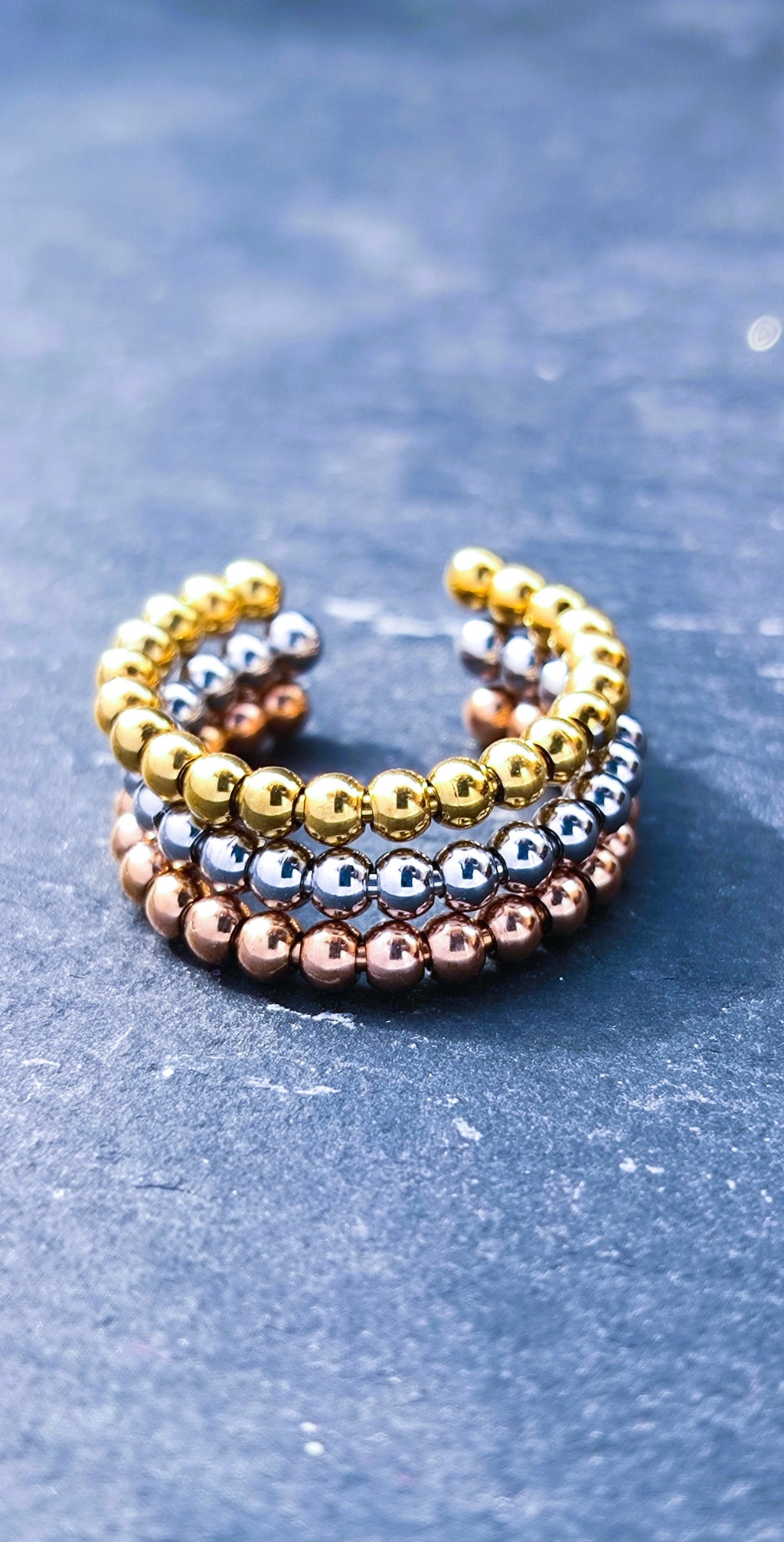 Anti-Stress-Ring zum Drehen – Fidget Ring mit drehbaren Kugeln • verstellbar anpassbar • Abschiedsgeschenk für Erziehering • Flow