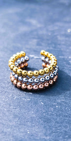 Anti-Stress-Ring zum Drehen – Fidget Ring mit drehbaren Kugeln • verstellbar anpassbar • Abschiedsgeschenk für Erziehering • Flow