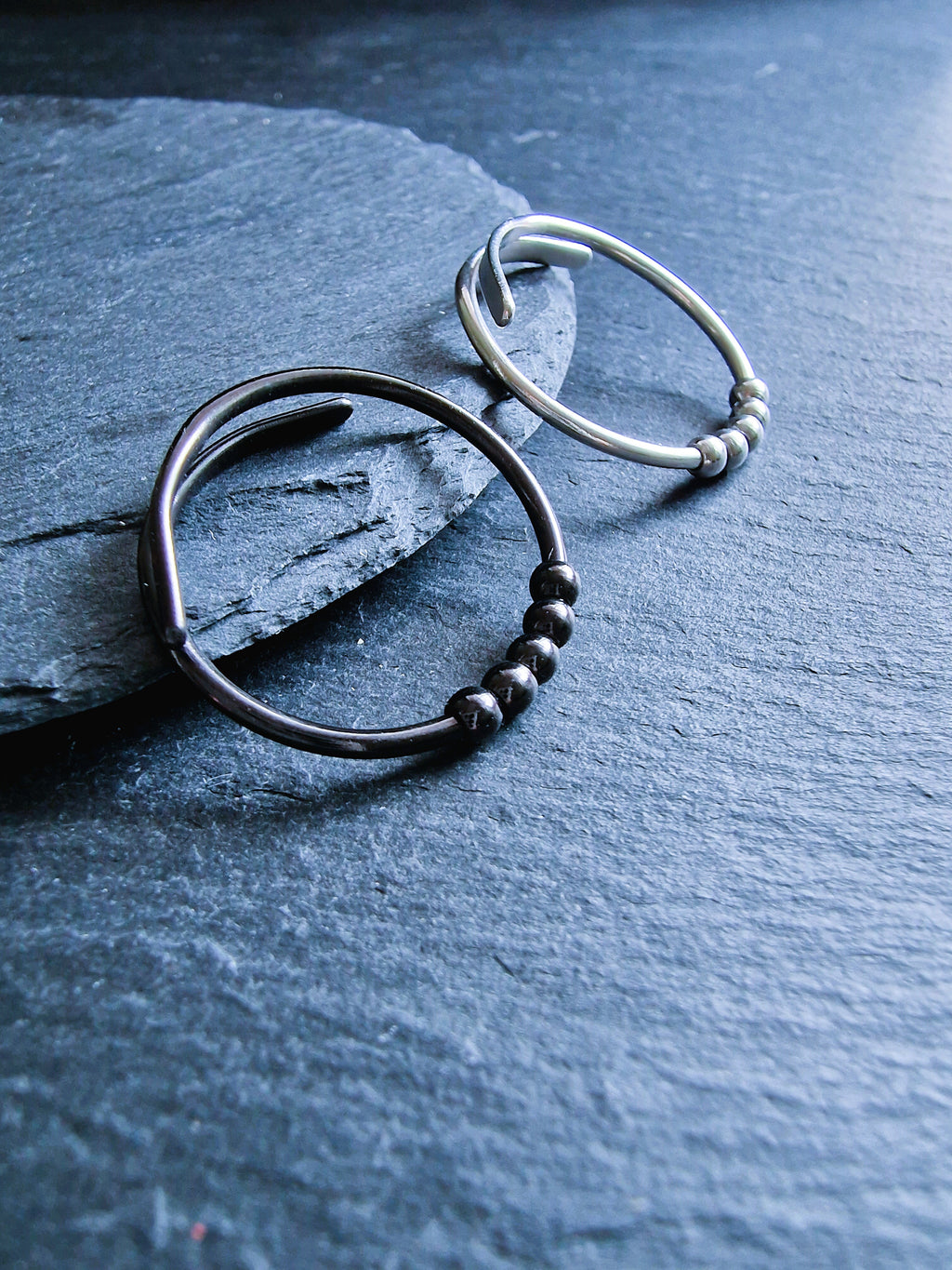 Bague anti-stress "ATLAS" pour hommes • Bague tournante ajustable • Cadeau pour la fête des pères, la remise des diplômes et le début de carrière • Bague anti-anxiété pour hommes