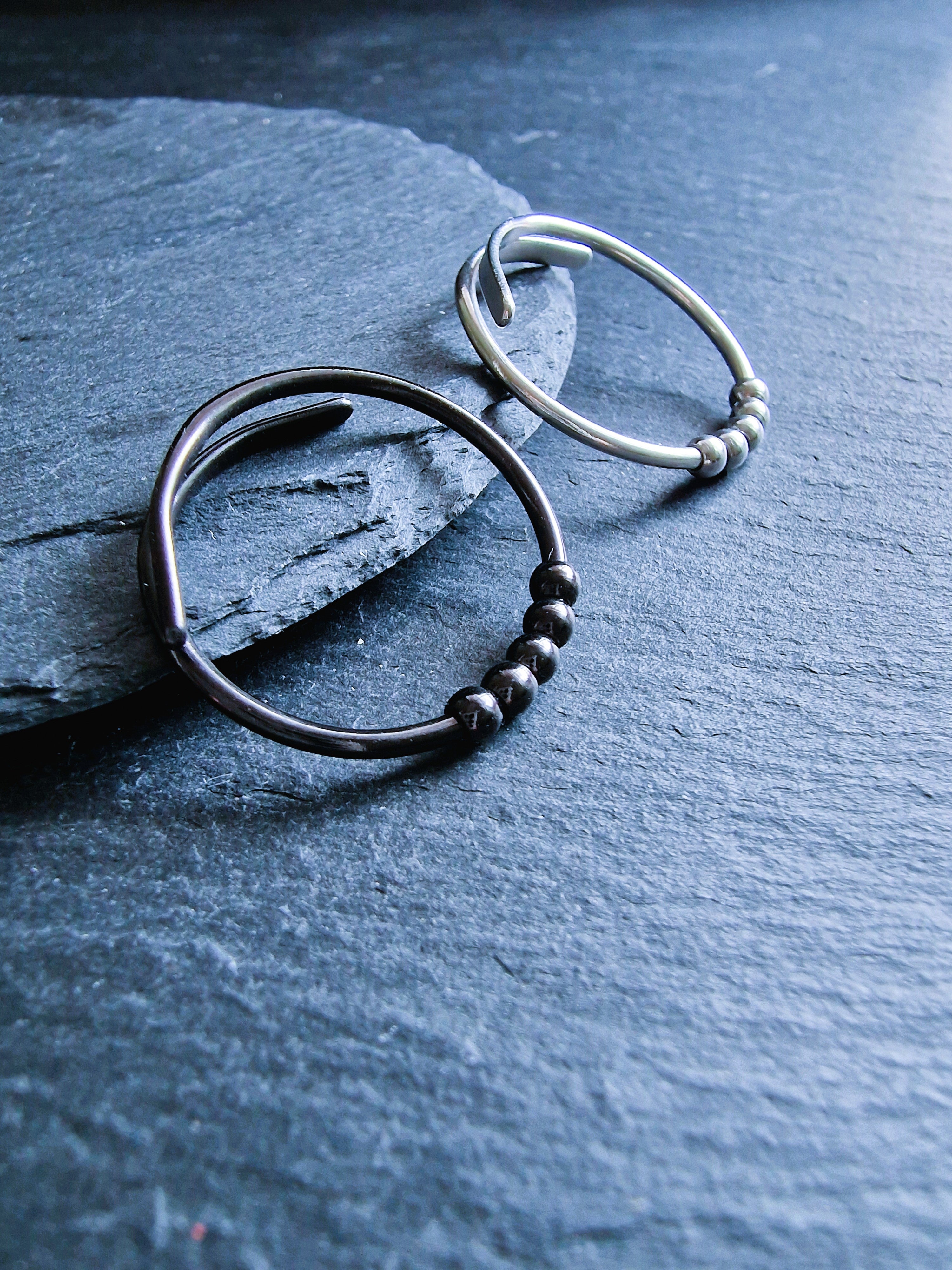 Bague anti-stress "ATLAS" pour hommes • Bague tournante ajustable • Cadeau pour la fête des pères, la remise des diplômes et le début de carrière • Bague anti-anxiété pour hommes