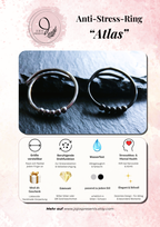Bague anti-stress "ATLAS" pour hommes • Bague tournante ajustable • Cadeau pour la fête des pères, la remise des diplômes et le début de carrière • Bague anti-anxiété pour hommes