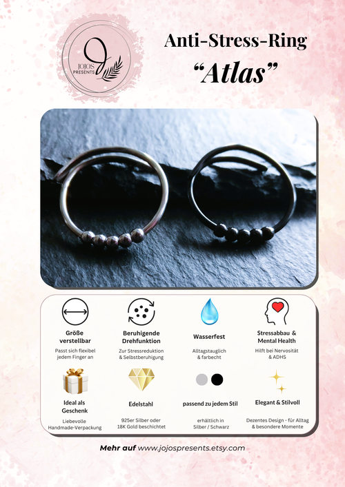 Anti-Stress-Ring Atlas – maskuliner Fidget Ring für Männer