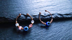 Auge der Fatima • verstellbarer Anti-Stress & Fidget Spinner Ring mit drehbaren Perlen • Nazar Schutzring • Kleines Abschiedsgeschenk • Aura