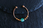 Spiritual Fidget Ring with Stone - Adjustable Stress Ring for Grounding & Inner Balance | Mother's Day Gift Idea | Soul
