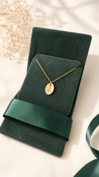 Geburtsblumen Anhänger Oval personalisiert – Edelstahl (Silber/Gold/Roségold) | Geburtstag Geschenk