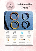 Anti-Stress-Ring Grace – verstellbarer Fidget Ring für kräftige Finger