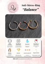 Anti-Stress Balance Ring • Anxiety Ring • Gift Idea for Her • JoJos Presents • Adjustable Mother's Day Gift