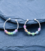 Anti-Stress Ring "Rainbow" • LGBTQ Pride Ring • Rainbow Ring • Adjustable Anxiety Ring • Colorful Ring with Glass Beads • Pride Month