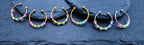 Anti-Stress Ring "Rainbow" • LGBTQ Pride Ring • Rainbow Ring • Adjustable Anxiety Ring • Colorful Ring with Glass Beads • Pride Month