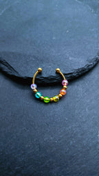 Bague anti-stress colorée avec perles arc-en-ciel – bague ludique et divertissante réglable pour la vie quotidienne ou l'école | Kalea