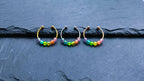 Bague anti-stress colorée avec perles arc-en-ciel – bague ludique et divertissante réglable pour la vie quotidienne ou l'école | Kalea