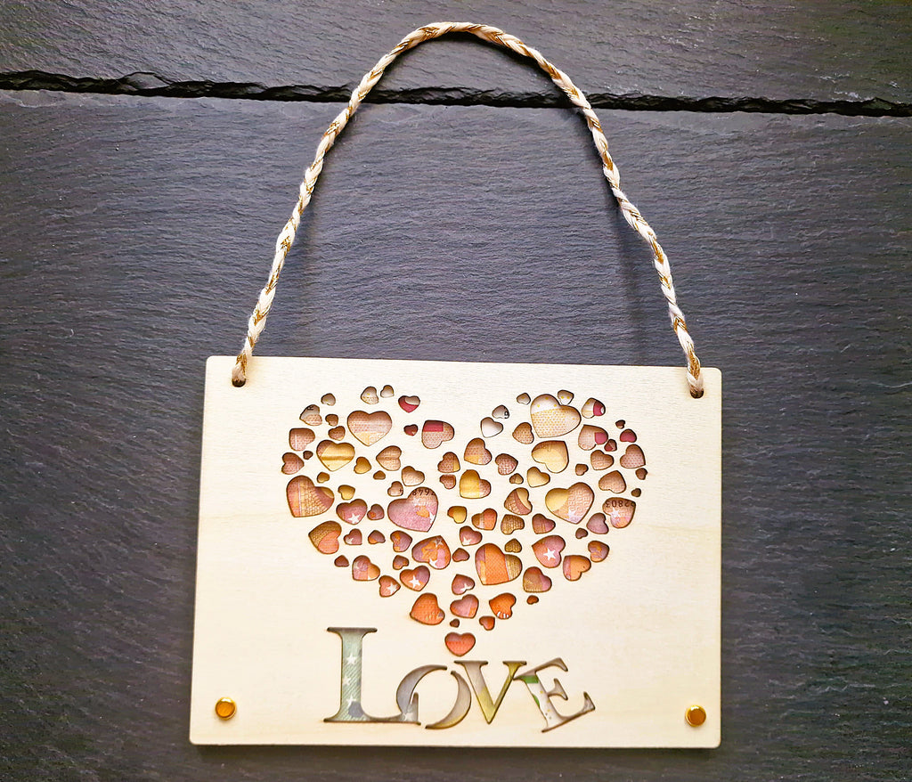 Geldgeschenk LOVE aus Holz | Herz Geldgeschenk Hochzeit & Geburtstag | Kreative Gutschein Karte | Valentinstag Geschenk | DIY personalisierbar