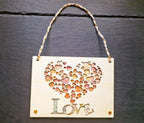 Geldgeschenk LOVE aus Holz | Herz Geldgeschenk Hochzeit & Geburtstag | Kreative Gutschein Karte | Valentinstag Geschenk | DIY personalisierbar