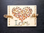 Geldgeschenk LOVE aus Holz | Herz Geldgeschenk Hochzeit & Geburtstag | Kreative Gutschein Karte | Valentinstag Geschenk | DIY personalisierbar
