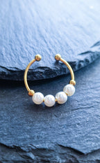 Anti-Stress Ring "Luna" • Adjustable Bead Ring for Women • Anxiety Ring • Gift Idea for Her • Relaxation Jewelry • Bridesmaids