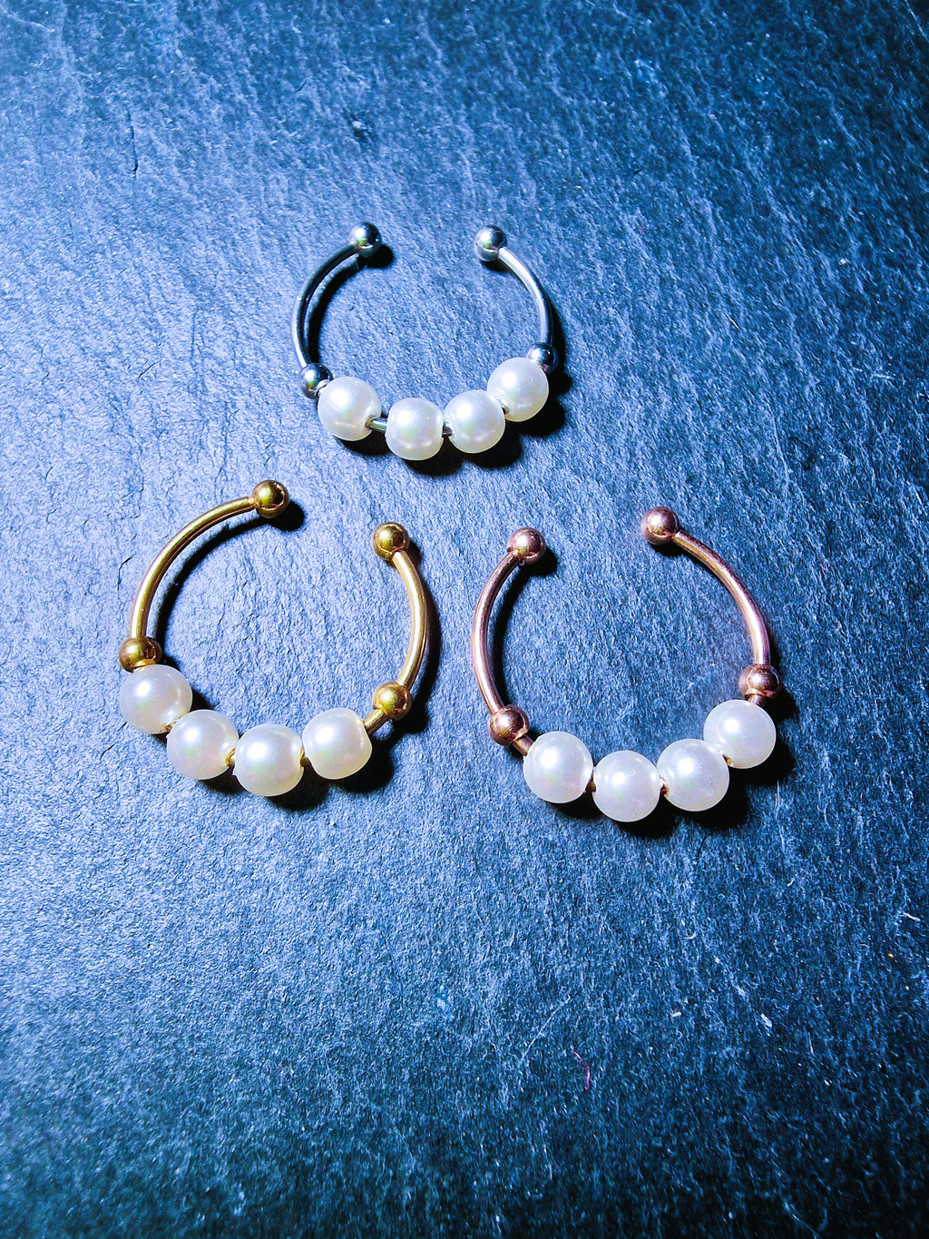 Anti-Stress Ring "Luna" • Adjustable Bead Ring for Women • Anxiety Ring • Gift Idea for Her • Relaxation Jewelry • Bridesmaids