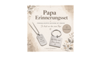 Papa Erinnerungsset – Dog Tag & Schlüsselanhänger mit Gravur