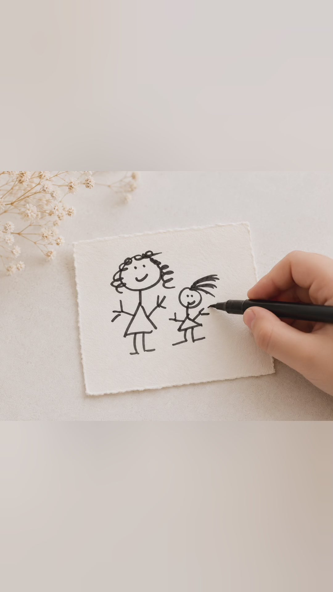 Kinderzeichnung Gravur Kette personalisiert – Rund 22 mm Edelstahl beschichtet (Silber/Gold/Roségold) | Geschenk