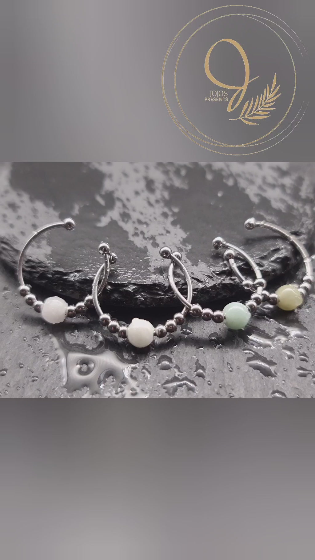 Anti-Stress-Ring „SOUL“ • Verstellbarer Fidget Ring Damen • Geschenkidee für Sie • Perlenring gegen Nervosität • Anxiety Ring